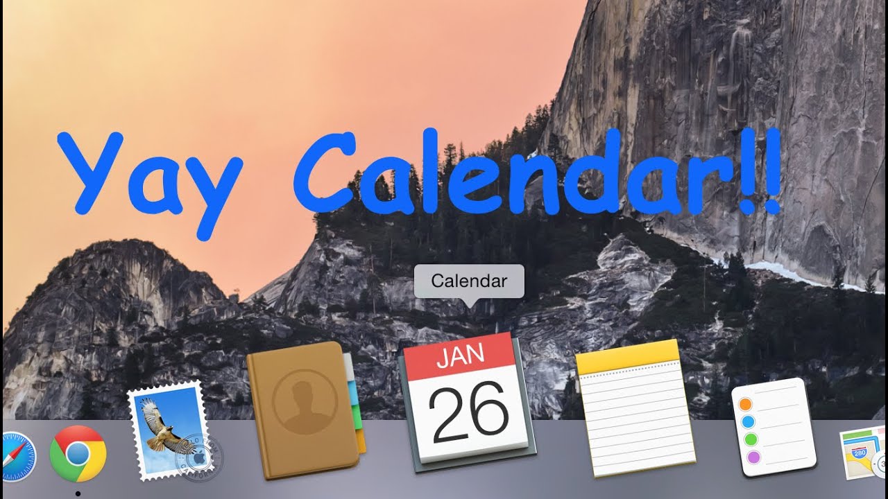 tutorial on calendar for mac computers youtube